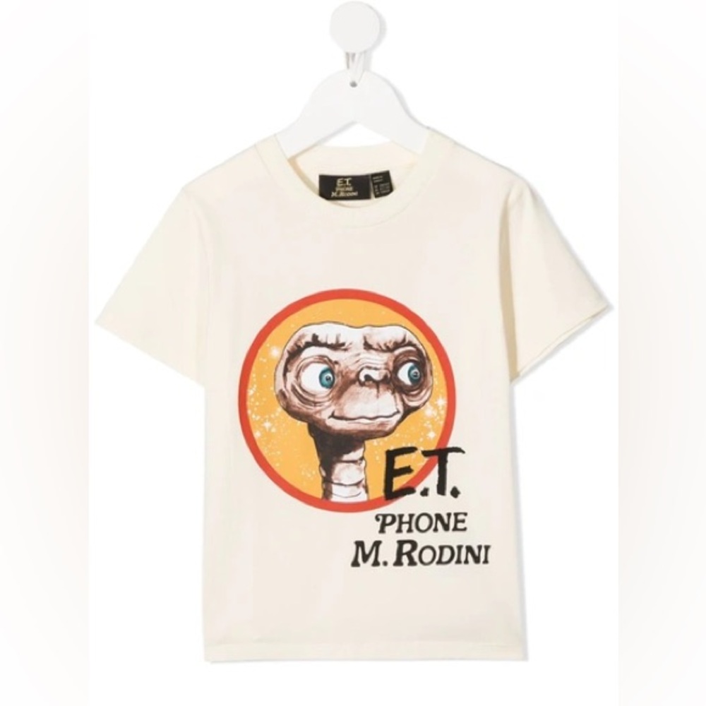 Mini Rodini Cream E.T. Graphic T-Shirt